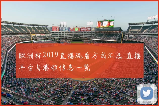 欧洲杯2019直播观看方式汇总 直播平台与赛程信息一览