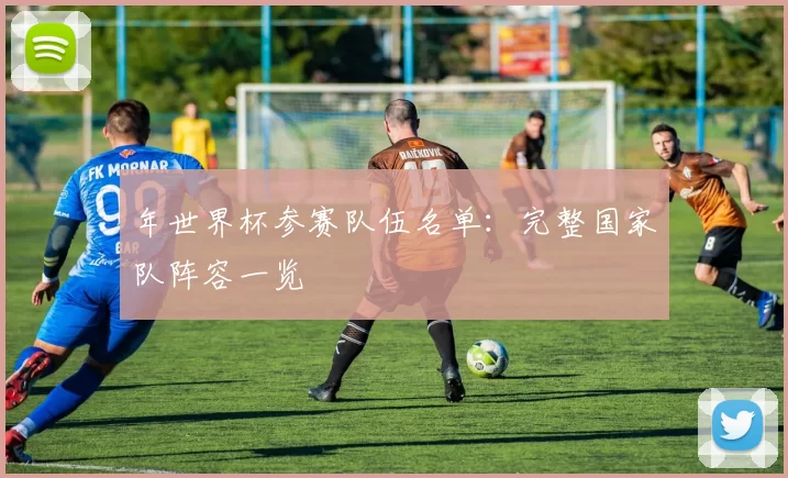年世界杯参赛队伍名单：完整国家队阵容一览