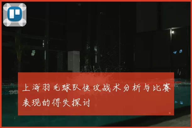 上海羽毛球队快攻战术分析与比赛表现的得失探讨